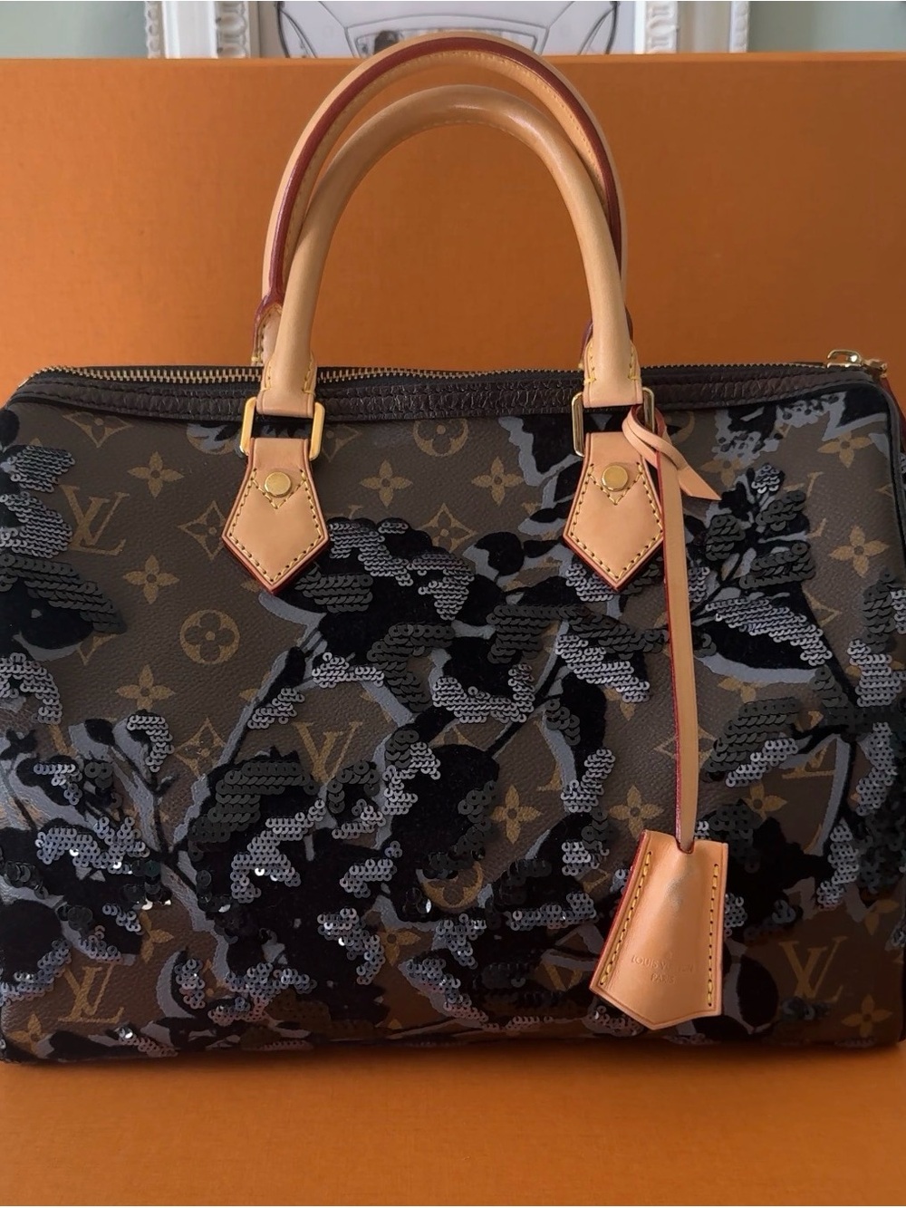 Louis Vuitton Runway Limited, edition, monogram Fleur de Jais Speedy 30